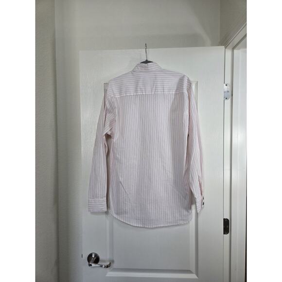 Old Frontier Clothing Co. Western Cream Red Stripe Club Collar Shirt Men's Small - Picture 11 of 14